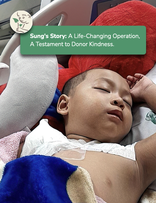 Sung, 2 , battling leukemia